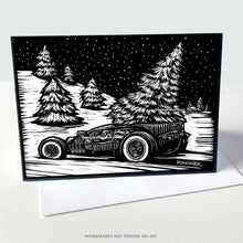 Load image into Gallery viewer, BOMONSTER Christmas Cards – 12-Pack Hot Rod &amp; Custom Car Holiday Greeting Cards