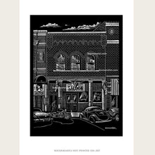 Load image into Gallery viewer, Saloon Parking – 5x7 BOMONSTER Greeting Card