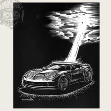 Load image into Gallery viewer, Custom Scratchboard Vehicle Portraits