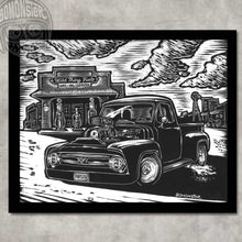 Load image into Gallery viewer, Custom Scratchboard Vehicle Portraits