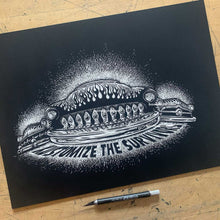 Load image into Gallery viewer, “Survivors” – Original 1950s Custom Car Art. 16"x12" Unframed.