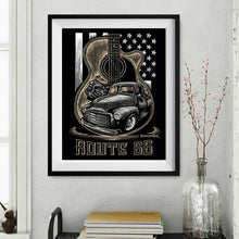 Load image into Gallery viewer, Signed 11x17" Route 66 Litho Art Print "Guitar Acoustic"