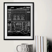 Load image into Gallery viewer, Signed 11x17" Old West Litho Art Print "Saloon Parking"