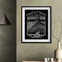 Load image into Gallery viewer, Signed 11x17" Old West Whiskey Row Litho Art Print "Whiskey Label"
