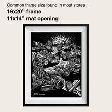Load image into Gallery viewer, Signed 11x17&quot; Rat Fink Garage Litho Print &quot;FINK DILEMMA&quot;