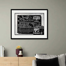 Load image into Gallery viewer, Here It Is – Limited Run Signed 11"x17" Scratchboard Lithograph