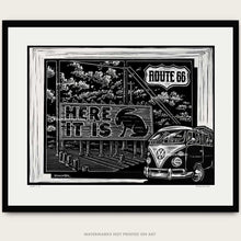 Load image into Gallery viewer, Here It Is – Limited Run Signed 11"x17" Scratchboard Lithograph