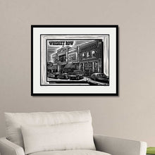 Load image into Gallery viewer, Whiskey Metro – Limited Run Signed 11"x17" Scratchboard Lithograph