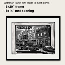 Load image into Gallery viewer, Whiskey Metro – Limited Run Signed 11"x17" Scratchboard Lithograph