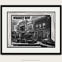 Load image into Gallery viewer, Whiskey Metro – Limited Run Signed 11"x17" Scratchboard Lithograph