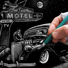 Load image into Gallery viewer, Signed 11x17" Route 66 Litho Art Print "Blue Swallow"