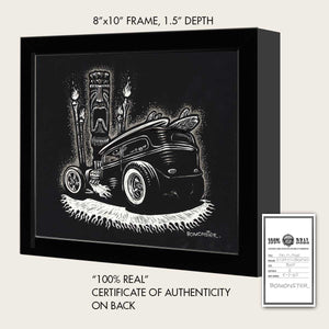 Original Rat Rod Art "Tiki Flame #3"
