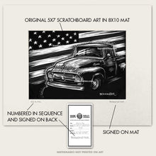 Load image into Gallery viewer, Original Ford Truck Art &quot;56 Flag #1&quot;