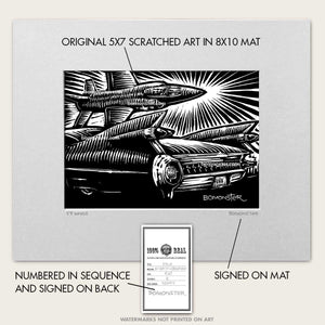 Original Cadillac Art "59 Wings"