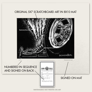 Original Dragster Art "Lit #6"