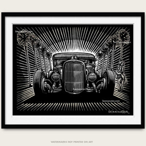 Original Hot Rod Art "Hollywood Hot Rod"