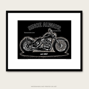 harley-davidson sportster art by bomonster