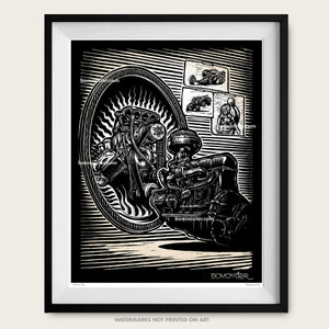 Original Drag Racing Art "Dream Big"
