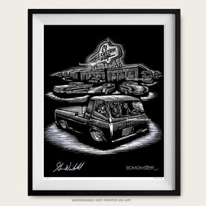 bomonster custom car art of custom builder gene winfield