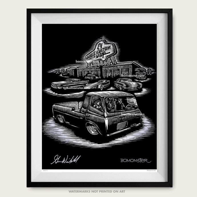 bomonster custom car art of custom builder gene winfield