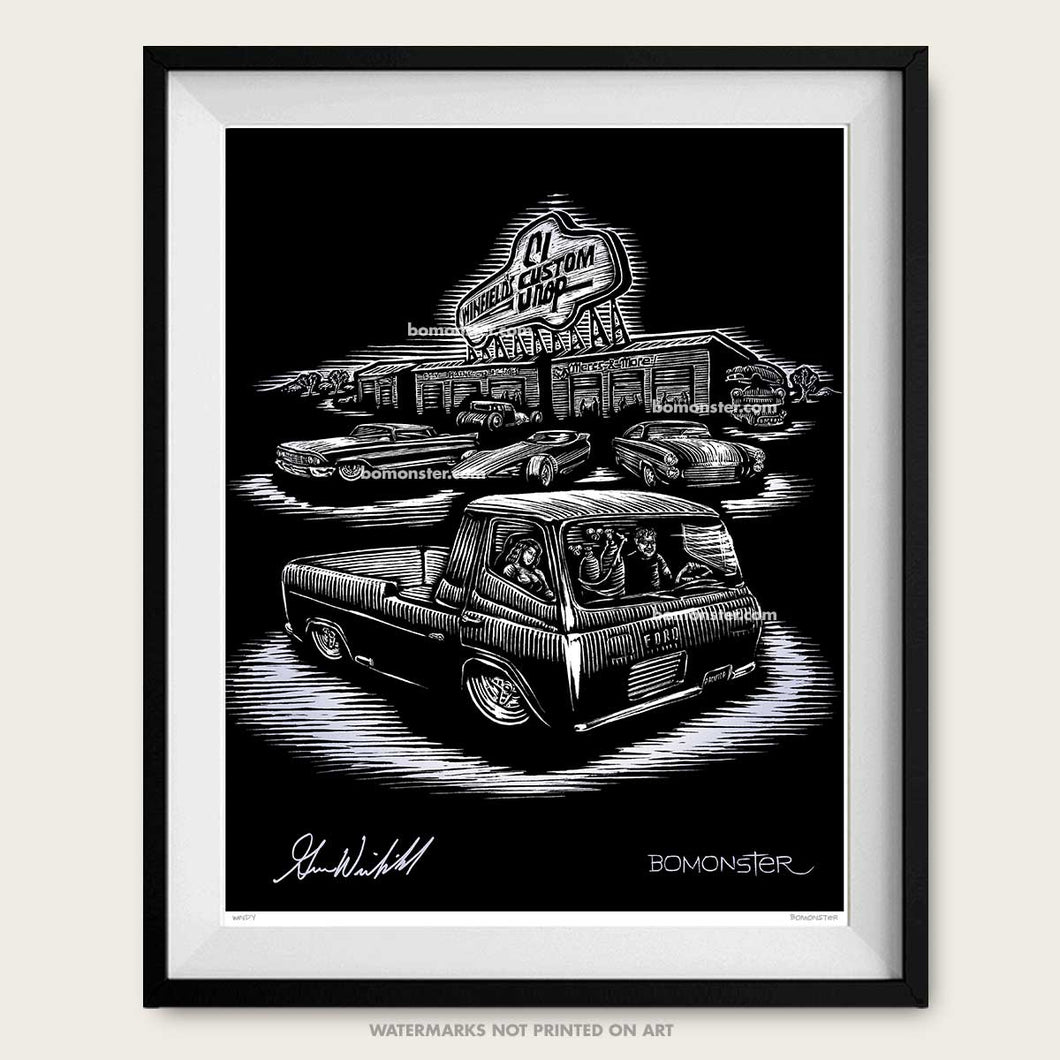 bomonster custom car art of custom builder gene winfield