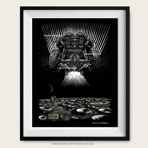 Original Desert Truck Art "Moon Landing"