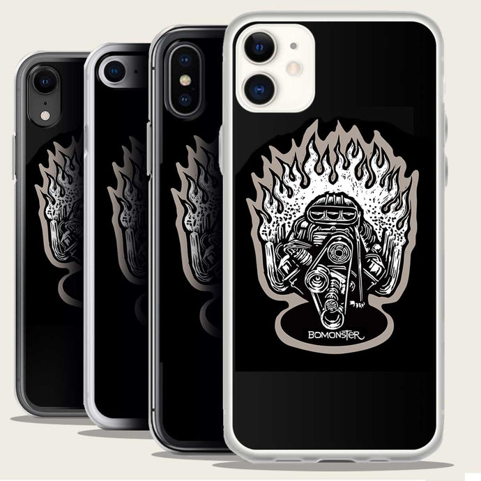 drag racing hemi blown motor iphone case by bomonster