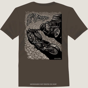 Original Hot Rod Motorcycle Art "El Mirage"