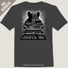 Load image into Gallery viewer, route 66 cadillac blues guitar tee by bomonster